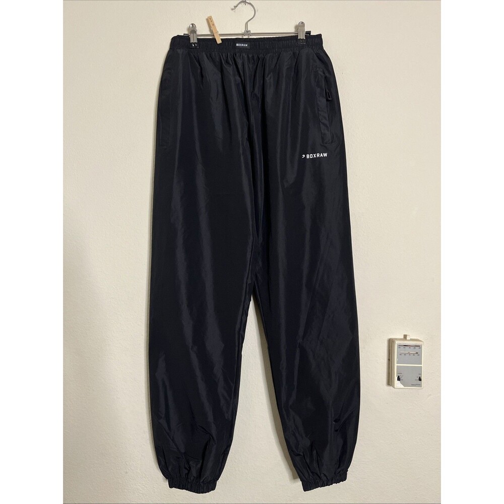 BoxRaw Sauna Pants Men's Black Sweat Cut Weight Joggers Boxing SZ M